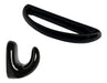 Bathroom Kit Wall Hook + Towel Rack Black Loza Daccord 0