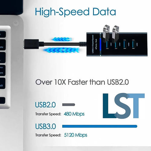 HUB USB 3.0 - 4-Port USB 3.0 Hub for PC and Notebook 1