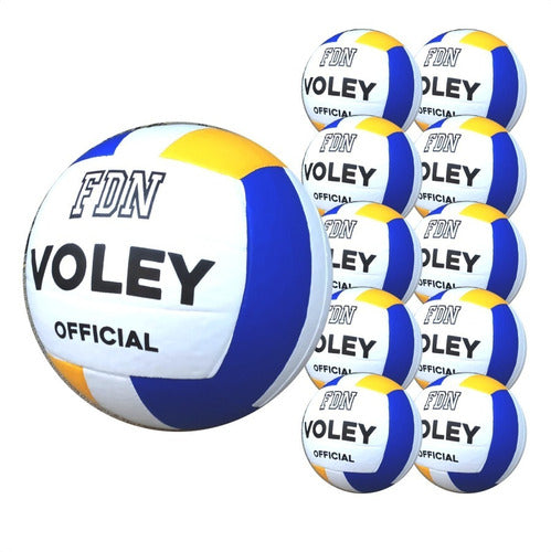 FDN 10 Professional Synthetic Regulation Volley Balls 0