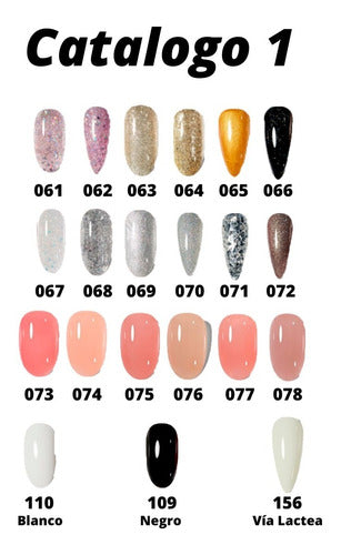 Combo 6 Units Semi-Permanent Gel Nail Colors UV LED 2