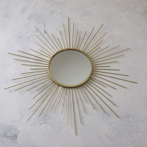 Binah Deco Sun Mirror Gold 58x58 1