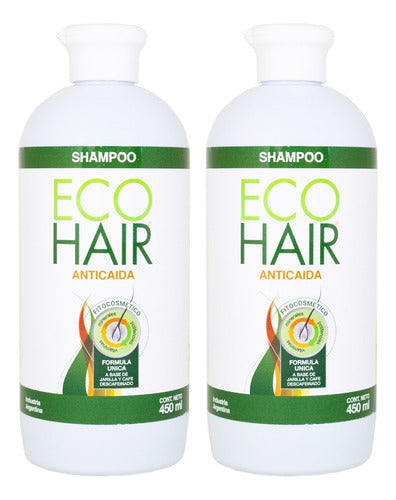 EcoHair Kit x2 Anti-Hair Loss Strengthening Shampoo 450ml 0