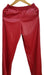 STRIVEN Red Faux Leather Straight Pants Size 4 4