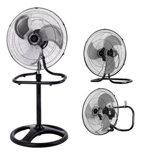 Imperial 1 Set Ventilador 18 Stand Fan 3 En 1 220V 3 Aspas De Metal 0