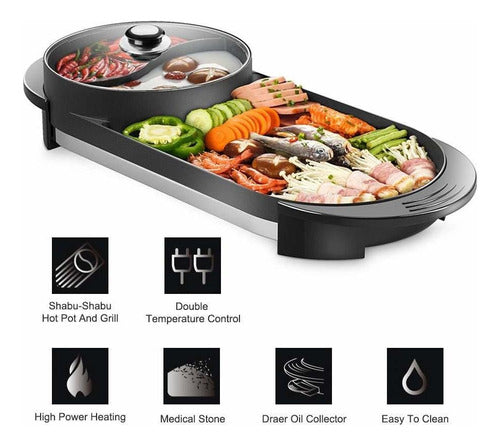 SEAAN Hot Pot with Grill, Electric Grill for Indoor Use 5