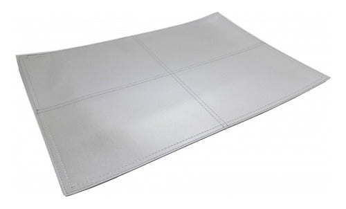 Paravinos Silver Eco-Leather Placemats 40x30cm - Set of 6 2