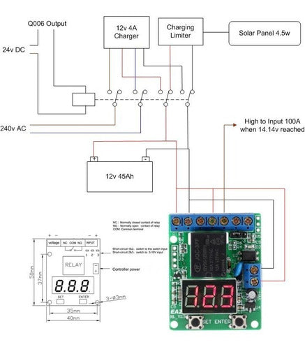 TecnoliveUSA DC 12V Relay Timer Battery Charge and Discharge Control Module 2