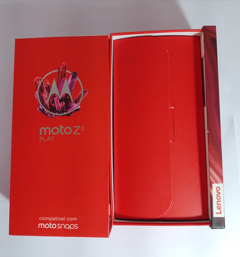 Caixa Vazia Com Berço Moto Z2 Play 64gb Platinum Original 5