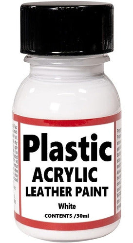 Pintura Para Cuero Plastic /acrilica X 30ml Blanco 0