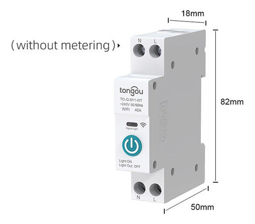 Disjuntor Inteligente Sem Fio Tuya Com Wifi 3