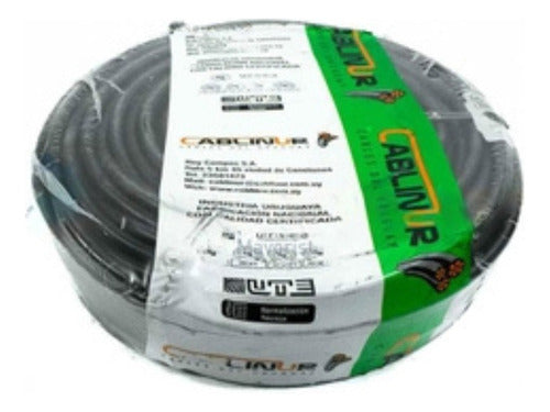 Cable Bajo Goma Negro 2x1 20mts 2 Conductores I Nido 4