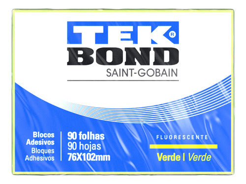 Tekbond Green Sticky Notes 76x102 90 Sheets 0