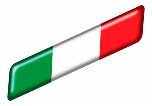 Italian Flag Resin Dome Sticker 0