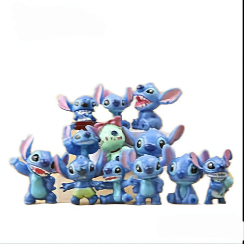 Stitch Mini Figuras Colección Decoración Juguete Muñecos 0