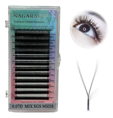 Nagaraku Pestañas Natural Extensión Forma Y Eyelash Original 0