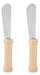Set of 4 Stainless Steel Butter Knives with Wooden Handle 9
