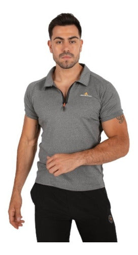 Men's Urban Luxury Gray Sports Polo Shirt - 6 Sizes Available 0