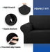 Funda Elástica Almohadones Sillón Grande 200-238cm X3 Negro 5