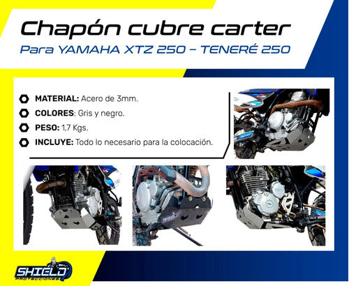 Cubre Carter Yamaha Xtz 250 - Tenere 250. Shield® 2