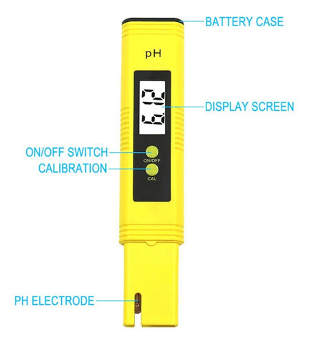 Medidor De Ph Autocalibrable Peachimetro Digital Ph Tester 1