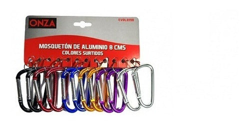 JCB Aluminum Carabiner 6cm Colors* Jcb Evol0197 per Unit 0