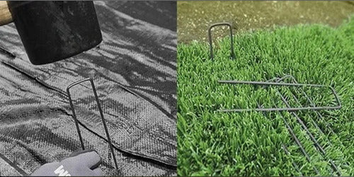 Grass Synthetic Turf Staples for Sports Fields, Gardens, and More 1
