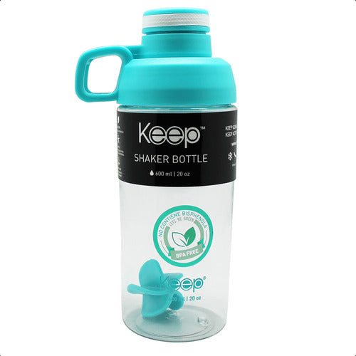 Keep Shaker Bottle 600ml with Blender Ball for Fit Shakes by Kuchen 0