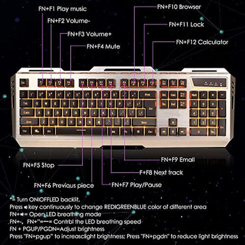 Teclado Y Mouse, Teclado Y Mouse Para Juegos, Combinación De 1