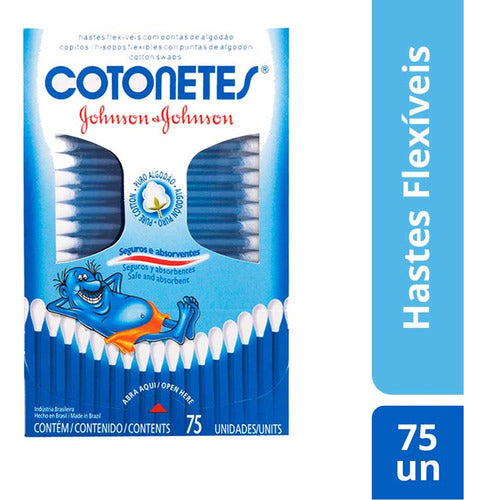 Cotonetes Johnson & Johnson 75 Unidades 1