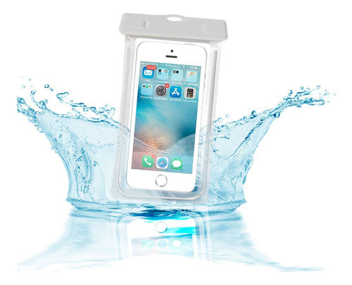 Waterproof Cellphone Protective Submersible Case - Light Blue 3
