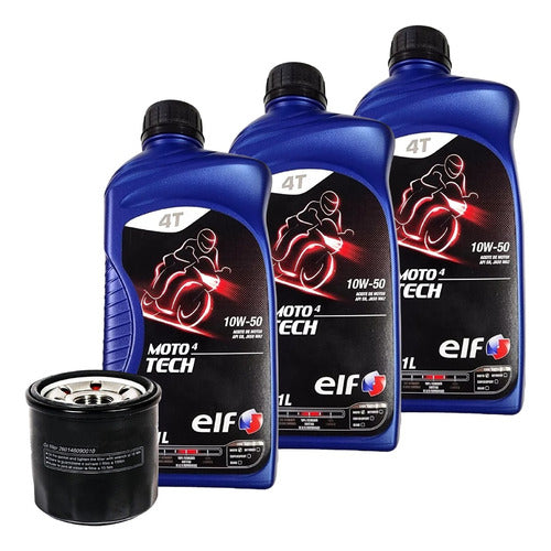 Kit Servicio Benelli 300 Filtro + 3 Aceites Elf X 4u Premium 0