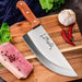 Macarons Bazar Professional Stainless Steel Axe Knife with Wood Handle 1