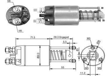 Marelli Solenoid Fiat Uno/Etc. Diesel 12V 1.7 1