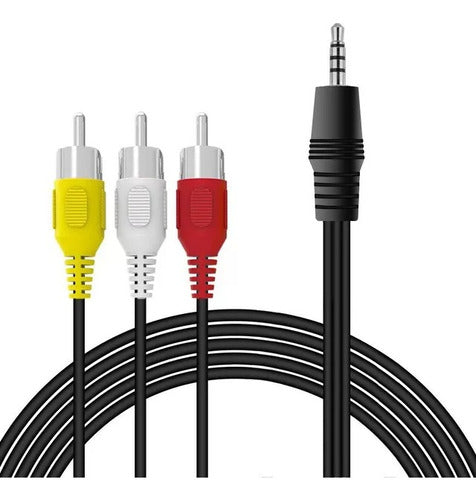 Generic Mini Plug 3.5 Mm Jack to 3 RCA Audio Video Cable 1.5 Meters 2