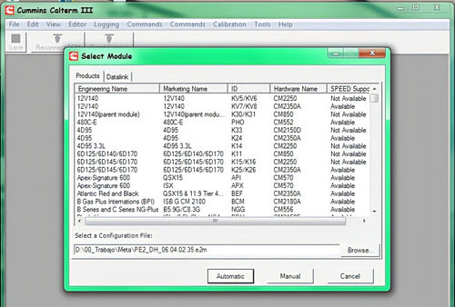 Herramienta De Diagnóstico Calterm Cummins-calterm 3.62 3