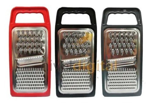 China Universal Hand Grater with Handle - 3 Different Cuts Available in Various Colors 3