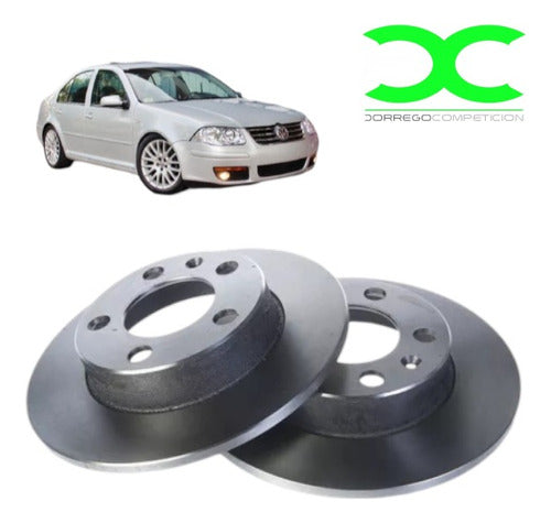 Bar Rear Brake Discs VW Volkswagen Bora 1.8 1.9 2.0 3