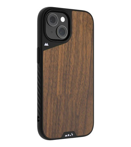 Mous Premium Wood Case for iPhone 15 Plus with MagSafe 0