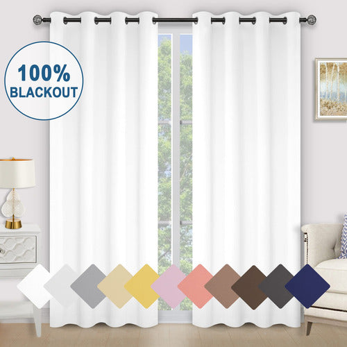 Kinryb Winter Curtains 100% Blackout for Bedroom, 45 7