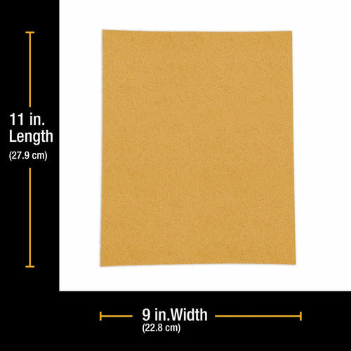 Dura-Gold Premium Sandpaper - 6 Sheets - 60 Grit - Full Size 23cm X 28cm 1