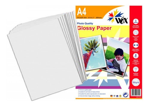 Wox Papel Foto A6 180grs High Glossy X20 0