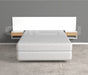 QILU DISEÑODEMUEBLES Floating Headboard Nordic + Light Tables. Minimalist Design 3