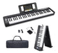 Fverey 61-Key Foldable Piano Keyboard, Portable Electronic Piano 0