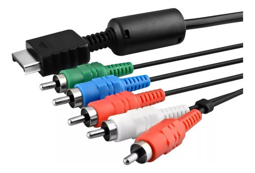 Seisa Component Video Cable for PS2 and PS3 - 1.8 Meters Long 1