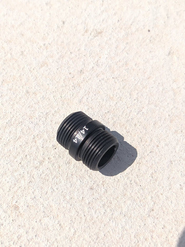 Adaptador De Rosca 14mm Femea X 14mm Macho Airsoft Gbb Metal 0