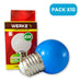 Decorative Blue LED Bulb 4W Werke Pack of 10 1