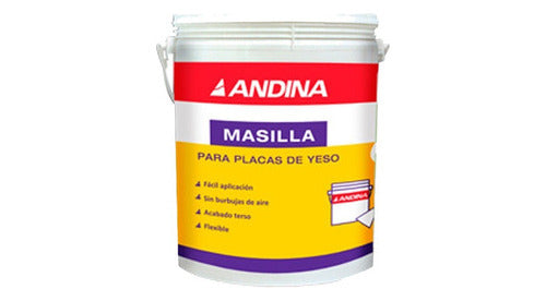 Masilla Placas De Yeso Durlock Andina 30kg Pintumm 0