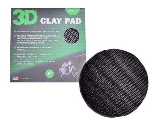 3D Clay Pad - 6 Inch Decontaminating Glove 0