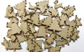 20 Figuras Navidad + Arbolito Con Base Fibrofacil 10cm Mdf 1