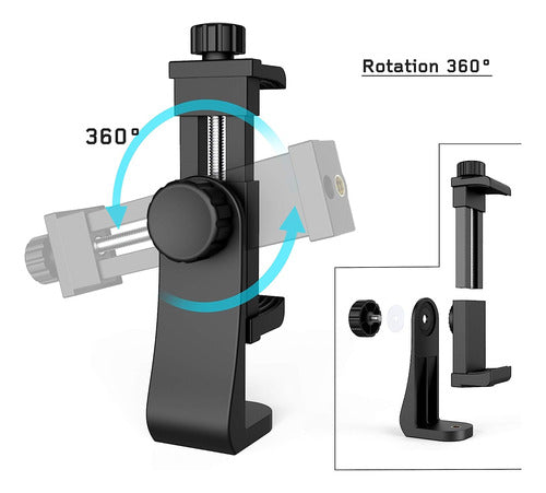 Adaptador Montaje Trípode Teléfono Universal Con Control Con 2